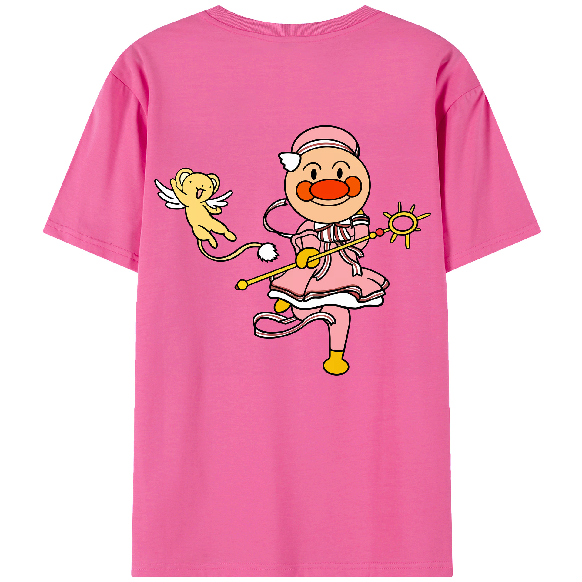 （画像用） アンパンマン Anpanman レディース半袖Tシャツ(バックプリント)